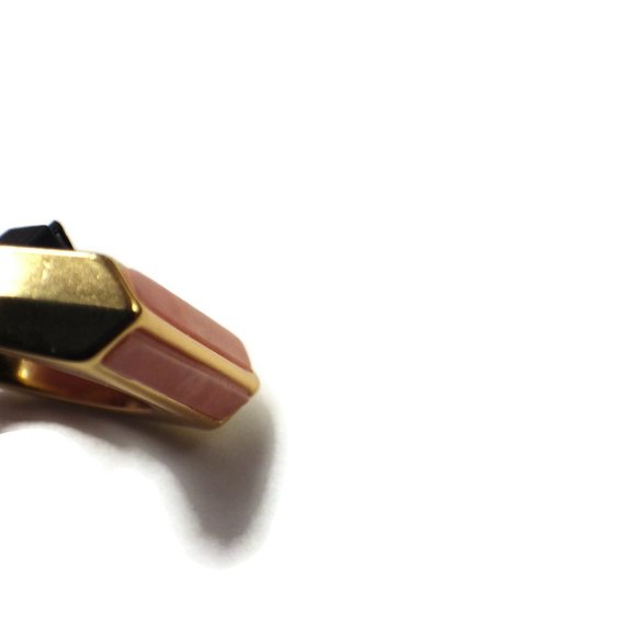 New J. Crew Semiprecious Stone Triangle-Prism Rings Set SZ 8 - Picture 9 of 11